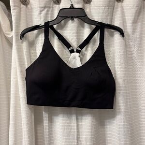 & Brand Black Sports Bra Size L | Supportive Activewear Crop Top Bra